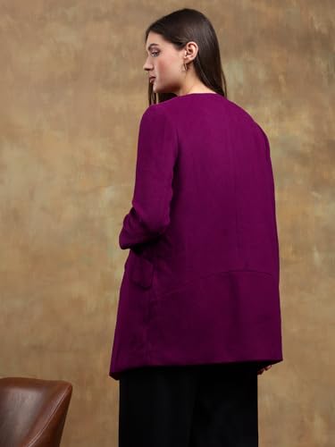 Image of KOTTY Womens Cotton Blend Standard Length Elegant Style Coat - Classic Style with Modern Detailing