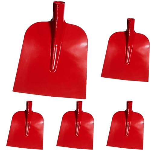 Connex Holsteiner Schaufel Größe 2 / Sandschaufel/Bauschaufel/Schippe/Gartenschaufel/Garten / SHR042, Rot (Packung mit 5)