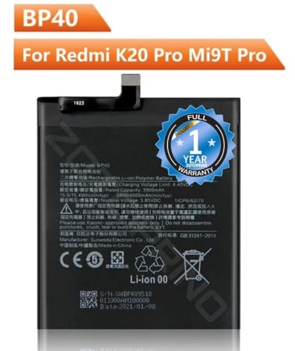 Image of Original BP40 Battery for Redmi K20 Pro, 9T M1903F11G Battery with 1 Year Warranty ****(CC161)
