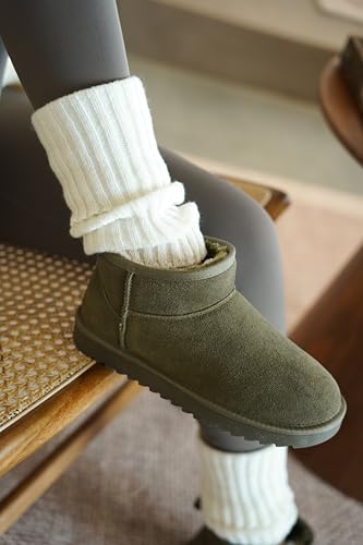 Image of Project Cloud Genuine Leather Ankle Boots for Women - Water Resistant with Memory Foam Insole Winter Boots - Trending Shoes & Comfortable Women's Ankle Boots (Hippy)