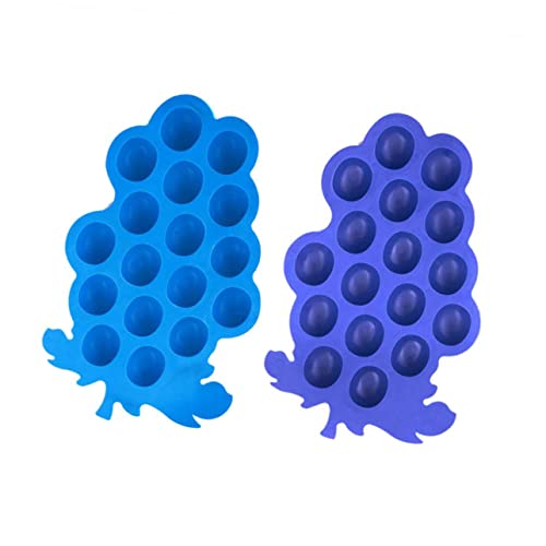 Molde para cubos de hielo de silicona forma uvas miniatura 1
