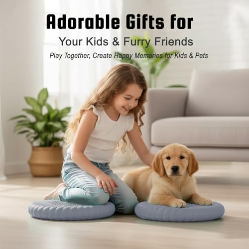 Image of Wobble Cushion Core Balance Disc, Wiggle Seat for Sensory Kids to Stay Focused, Non-slip Balance Pads with Inflation Pump for Physical Therapy & Core Strength