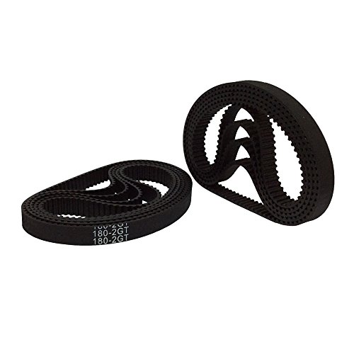 Bemonoc 2Gt Timing Belt 180-2Gt-6 Rubber L=180Mm W=6Mm 90 Teeth In Closed Loop For 3D Printer Pack Of 10Pcs #TOP9