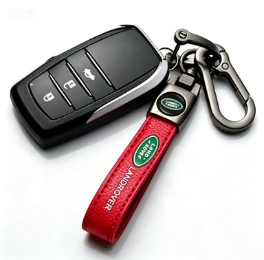 Image of Genuine Leather Car Keychain Key Ring Accessories New