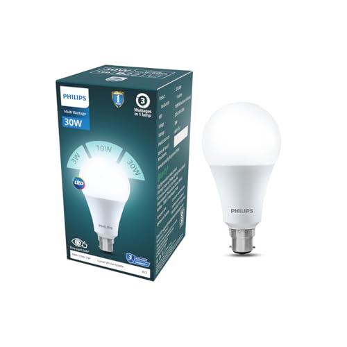 Image of Philips 30W Dimmable LED Bulb | Cool White 6500K | B22 Base | Adjustable Brightness LED Light | Energy Efficient & Versatile Lighting | Pack of 1