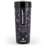 Wipex Gym Wipes & Fitness Equipment Wipes, Natural Lavender & Vinegar Wipes to Clean the Grime off Yoga Mats, Weight Machines & Surfaces, Spinning & Peloton Bikes, 75 Count (Pack of 1)