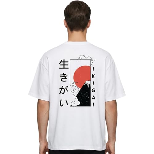 Image of Nobero Men's Oversized Graphic T-Shirt for Men | Soft Cotton | Drop Shoulder Relaxed Fit | Printed Casual Tshirt for Men