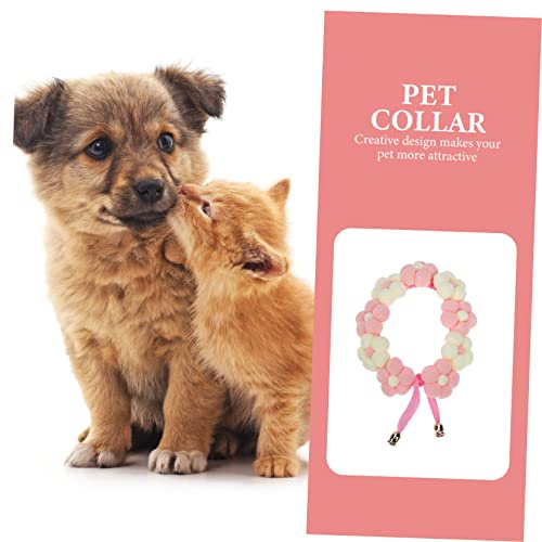 Collier pour animaux de compagnie YARNOW fleur textile chiot