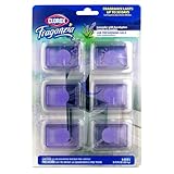 Clorox Fraganzia Adhesive Garbage Can Air Freshener Gel, Lavender with Eucalyptus Scent - No Plug, Stick On Trash Can Deodorizer and Odor Absorber, Gel Air Fresheners for Home and Kitchen, 6 Count