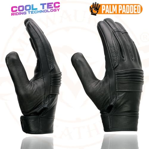 Image of Milwaukee Leather Women's Leather Lightweight Motorcycle Lined Driving Hand Gloves - X-Small