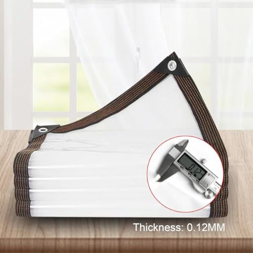 Bâche PVC transparente ultra-résistante protection extérieure longue durée 6x10m - 5