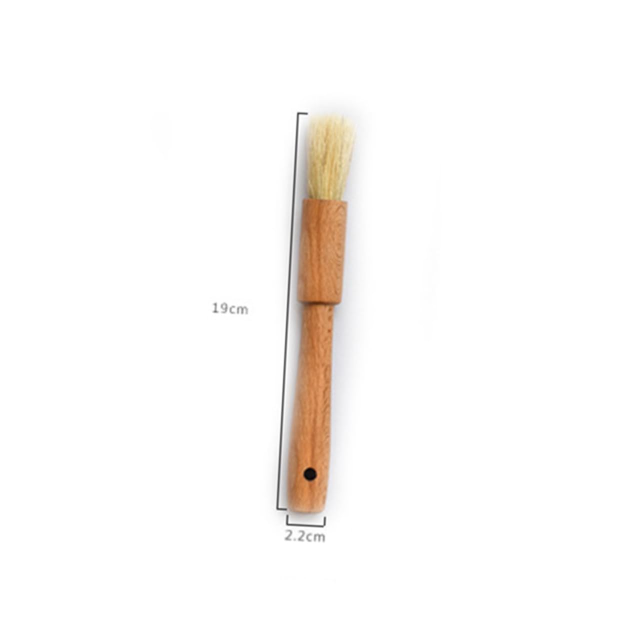 Cabilock Pastry Brush with Boar Bristles Hardwood Handle for Basting Bbq Marinade for Kitchen Cooking and Baking Fluffy Pastries