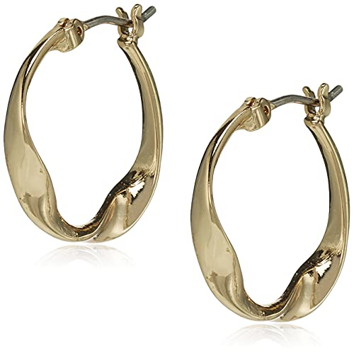 Image of Nine West Gold-Tone Hoop Earrings