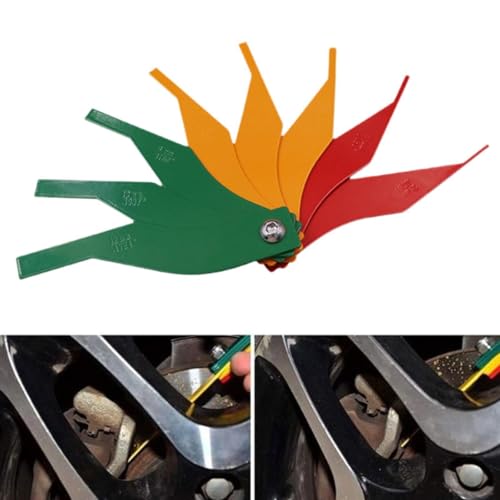 Calibrador de espesor para pastillas de freno metálico compacto miniatura 2