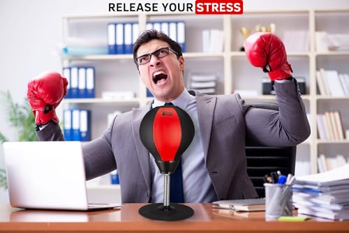 image for Tech Tools Stress Buster Desktop Punching Bag - Suctions to Your Desk,
