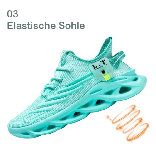 Modische lässige Fitness Laufschuhe Sneakers für Herren Leichte atmungsaktive Wander Arbeiten Sportschuhe rutschfeste Weiche Bequeme verschleißfeste Tennisschuhe – Bild 5