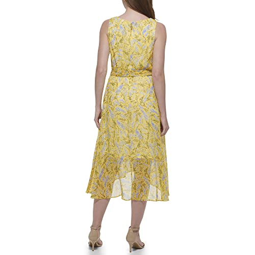 Image of Tommy Hilfiger Women's V-Neck Self Tie Midi Dress