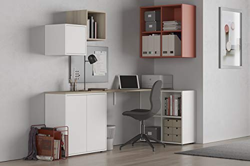 Cube mural 4 cases gain de place entrée et studio corail