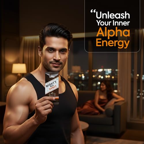 Image of Jeena Sikho Mighty Man Honey | Ayurvedic Nutraceutical for Stamina, Strength & Vitality | Enriched with Ashwagandha, Tribulus Terrestris & Pine Bark Extracts | 30 sachets (20g each), Pack of 3