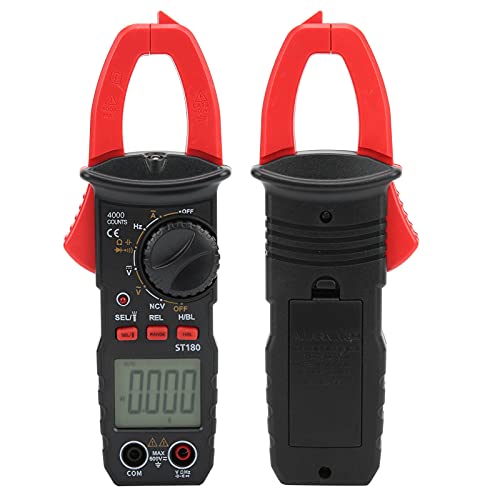 Image of Jeanoko 1PCS ST180 Clamp Meter, AC DC Current Voltage,Mini Digital Clamp Meter, Digital Multimeter Clamp, AC /DC Voltage Current Capacitance Tester,AC Current Meter