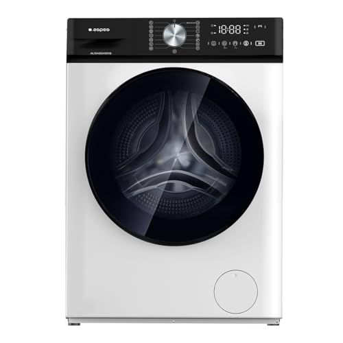 Aspes Lavadora 10 Kg Carga Frontal, Blanco, AL10402AIDVB. 1400 rpm, Motor Inverter, 15 Programas, Eco-Logic System, Tambor Waterdrop, Clase de Eficiencia Energética A