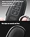 XMZAIMY for Audi Key Fob Cover with Keychain Fit for Audi A3 A6 A7 A8 Q7 Q8 S3 S6 RS6 RS7 Smart Keys Case Protector suede (Black, Style B)