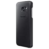 Samsung Leather Cover - Funda para Samsung Galaxy S7 Edge, color negro