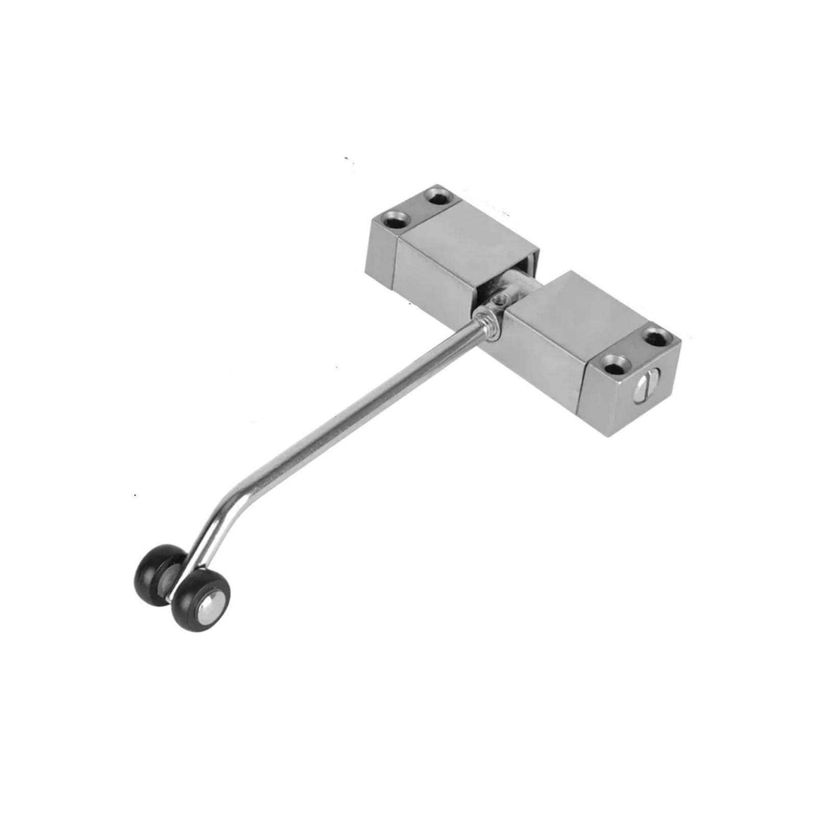 Door Closer, Spring Buffer Automatic Door Closer Adjustable Speed Silent Soft Hind,Commercial & Home Use(Square-Silver)