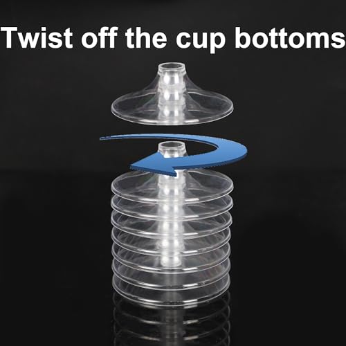 Zcaukya 100 Plastic Champagne Flutes, 4.5oz Clear Disposable Hard Stemware Cups with Golden Rim, Plastic Champagne Glasses for Wedding, Graduation Party, Bridal Shower, Birthday Party - Image 5