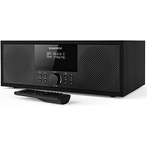 DAB500 CD Player, FM and DAB+ Digital Radio | Bluetooth, Mains Powered, Stereo Speakers, USB, MP3, AUX, Headphone Jack, Custom EQ, Remote Control | Oakcastle DAB Radio and CD-Player | Radio CD Player Cover