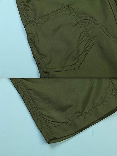 Mesinsefra Calça cargo infantil, casual, para uso ao ar livre, secagem rápida, leve, caminhada, esca