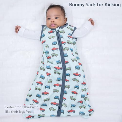 Image of LollyBanks Sleep Sack, 100% Cotton Neutral Baby Sacks, 0.5 TOG Sleep Sacks Lightweight with 2-Way Zipper