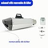 Vagary Universal Hexa Cut Akraphovic Exhaust With DB Killer Silencer for Bajaj, TVS, KTM, Suzuki, Yamaha, Hero Universal For Bike (SILVER)