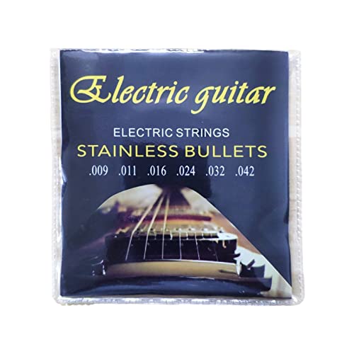 Cordes de guitare Guitare électrique – Jeu de cordes de guitare électrique de qualité sonore brillante 1-6,Plus croustillant, Sustain accru, Cordes de guitare électrique en acier inoxydable, Woteg - Les Beatles, Paul McCartney, John Lennon, RIngo Starr, George Harrison Cordes de guitare Guitare électrique - Jeu de cordes de guitare électrique de qualité sonore brillante 1-6,Plus croustillant, Sustain accru, Cordes de guitare électrique en acier inoxydable, Woteg