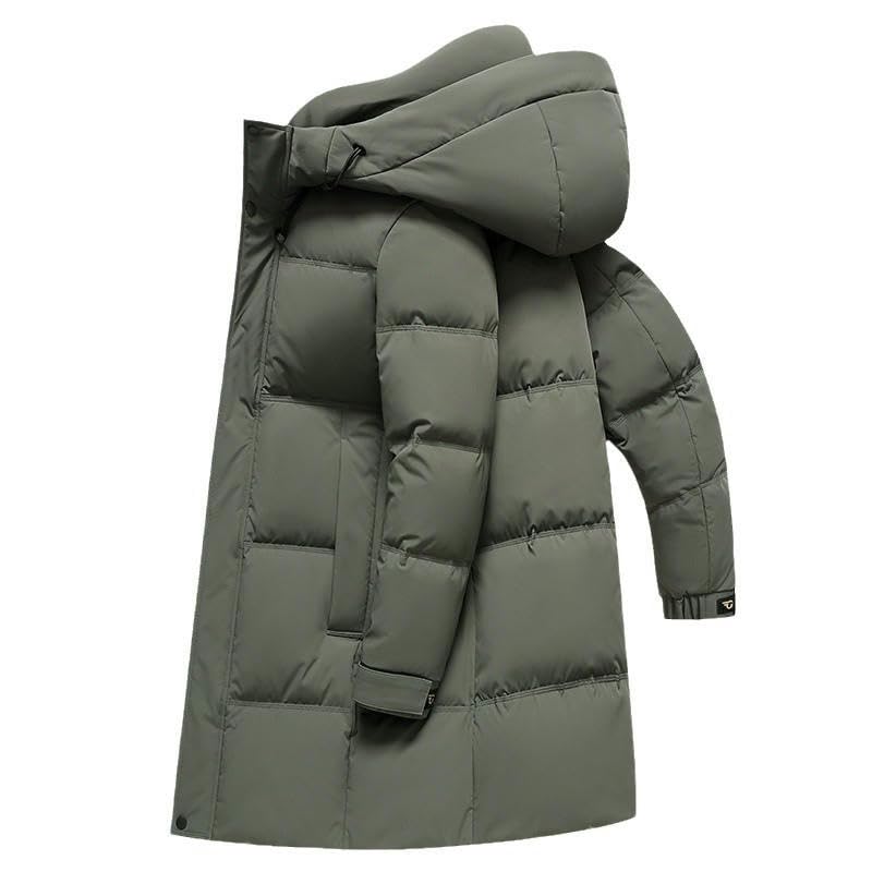Doudoune longue homme capuche parka chaude hiver confortable - 4