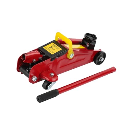 M.J COMFY-LIFE Hydraulic Trolley Jack 2T Jack Floor Jack with Plastic Storage Carrying Case 135-320mm Suitable for car repairs Portable Garage and Workshop Equipment Red