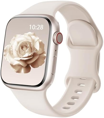 Sport Silicone Band Compatible with Apple Watch Bands 38mm 40mm 4...