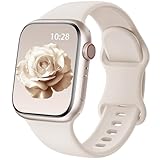 Sport Silicone Band Compatible with Apple Watch Bands 38mm 40mm 41mm 42mm 44mm 45mm 46mm 49mm for Women Men, Soft Wristband Water-proof Strap for iWatch Bands Series 11 10 9 8 7 6 5 4 3 2 1 Ultra SE