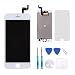 Screen Replacement for iPhone 6S White P-zone LCD Display 3D Touch Screen Digitizer with Repair Tools & Screen Protector