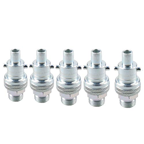 Adaptador aire PCL macho 1/4 BSP instalado en talleres mecánicos y líneas de aire 2