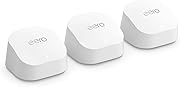 Amazon eero 6+ - メッシュwifi システム | AX3000 | 1.0Gbpsイーサネット | 最大wifi範囲420m² | 同時接続デバイス約75台 | 3ユニット