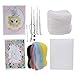 01 Kit de Bricolage pour débutant à feutrer à l'aiguille, poupée en Peluche inodore Faisant du matériel de Bricolage Kit de feutrage à l'aiguille
