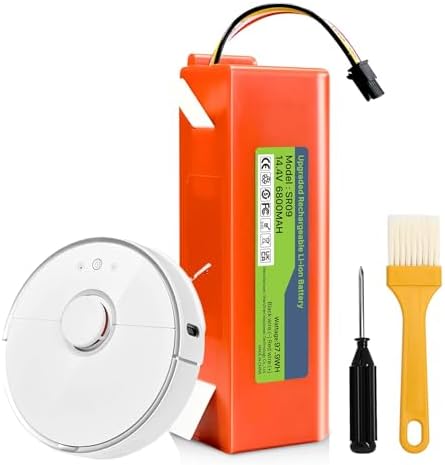Battery for Xiaomi Roborock S5, S50, S6, S6 MaxV, S7, Q7 Max V Ultra Pure, Q-5 Q5 Max Q5 Pro, Brr-2p4s-5200s, Mijia 1st and 2nd Generation Robot Hoover（Not for Roborock Qrevo ）