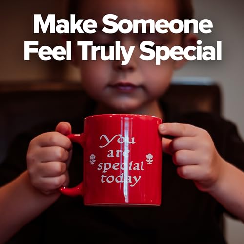 Taza Roja 'You Are Special Today' de Cerámica miniatura 6