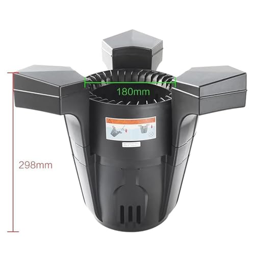 Skimmer Galleggiante per laghetto con Pompa per Una Pulizia efficiente della Superficie dell'Acqua e Lungo Cavo di Alimentazione per laghetti, Laghi e Giardini Esterni.