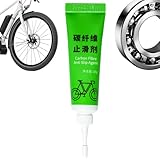 Fibra de carbono antideslizante, lubricante de fibra de carbono, 10 g de lubricante de fibra de carbono, gel protector de montaje para bicicleta, grasa antideslizante para bicicleta, grasa de carbono