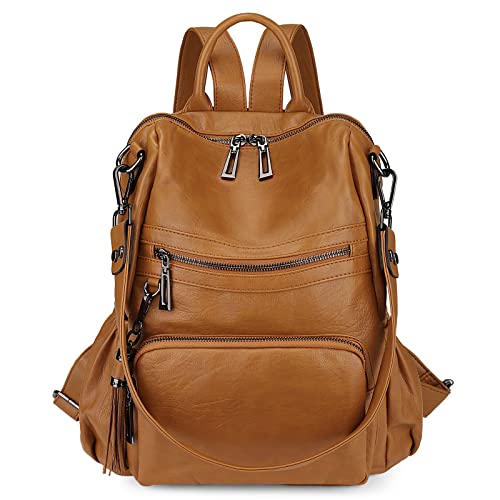 Image of Uromee Travel Backpack Purse Women Vegan Leather Tassel Shoulder Bag
