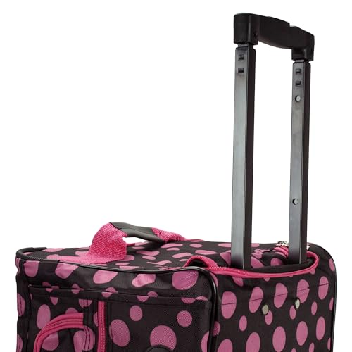 Image of Rockland Rolling Duffel Bag, Black, 22 inch