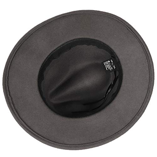 Image of FORBUSITE Wool Felt Wide Brim Fedora Hats for Women Men