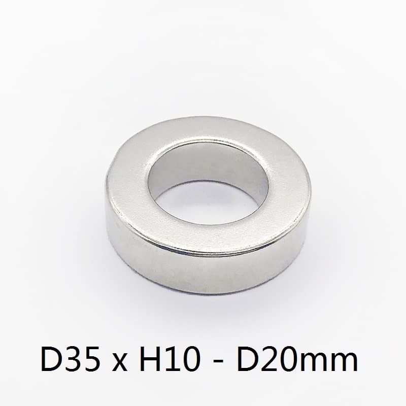 1 2 5PCS/LOT Ring 35 * 10 Hole 20 mm NdFeB 35x10 Permanent Neodymium 35X10-20 Magnet(2 PCS)